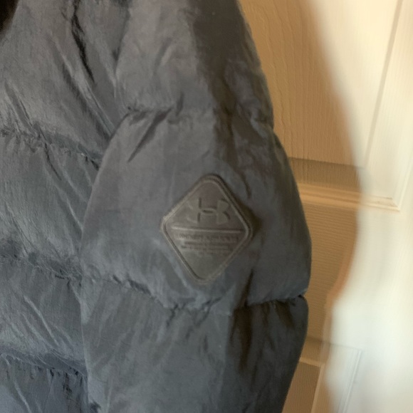 NWT Under Armour Women Water Repellent Down Puffer Jacket Coat black size XL - Picture 6 of 6